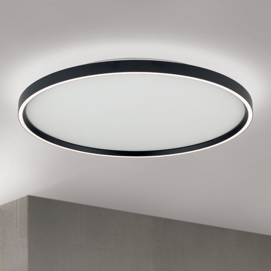 Plafón LED regulable MASCA LED/47W/230V 2700/3350/4000K diá. 60 cm negro