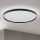 Plafón LED regulable MASCA LED/47W/230V 2700/3350/4000K diá. 60 cm negro