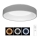 Plafón LED regulable NEST LED/40W/230V 3000-6500K gris + mando a distancia