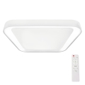 Plafón LED regulable QUADRO LED/38W/230V 3000-6000K blanco + mando a distancia