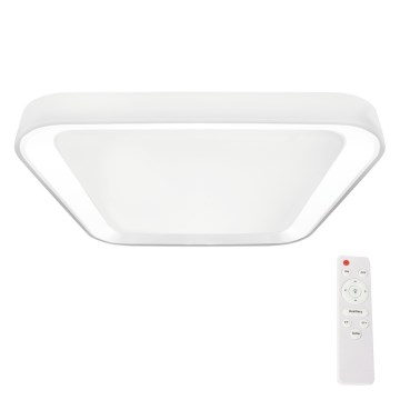 Plafón LED regulable QUADRO LED/38W/230V 3000-6000K blanco + mando a distancia