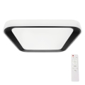 Plafón LED regulable QUADRO LED/38W/230V 3000-6000K blanco/negro + mando a distancia