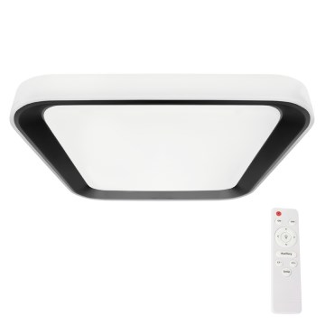 Plafón LED regulable QUADRO LED/66W/230V 3000-6000K blanco/negro + mando a distancia