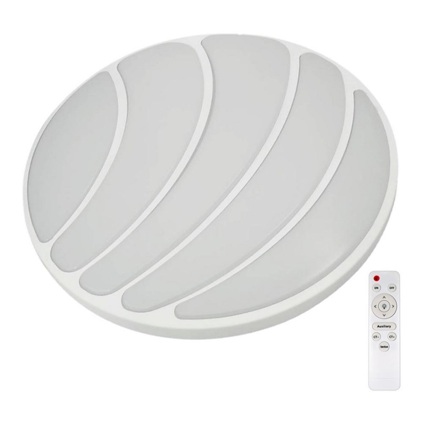 Plafón LED regulable SHELL WHITE LED/40W/230V + mando a distancia