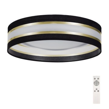 Plafón LED regulable SMART CORAL GOLD LED/24W/230V negro/dorado + mando a distancia