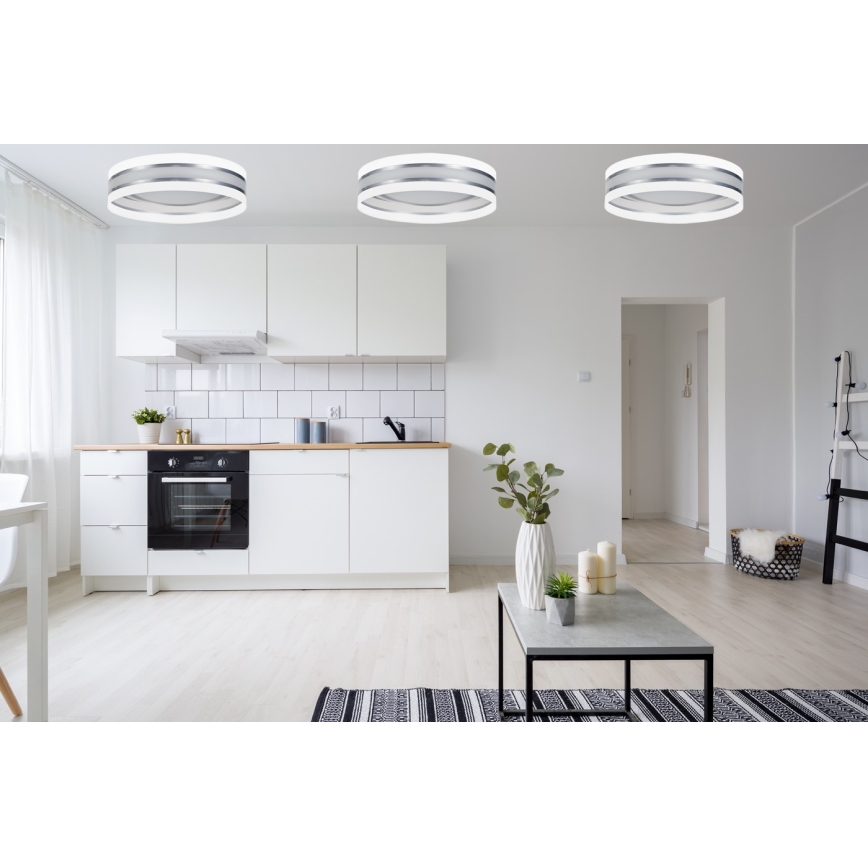 Plafón LED regulable SMART CORAL LED/24W/230V Wi-Fi Tuya blanco + mando a distancia
