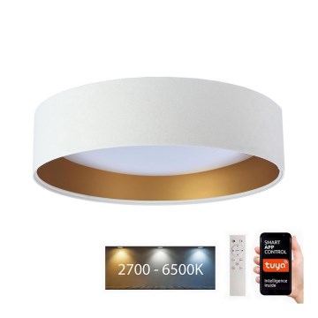 Plafón LED regulable SMART GALAXY LED/24W/230V 45 cm 2700-6500K Wi-Fi Tuya blanco/dorado + mando a distancia