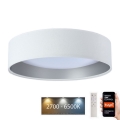 Plafón LED regulable SMART GALAXY LED/24W/230V d. 45 cm 2700-6500K Wi-Fi Tuya blanco/plateado + mando a distancia