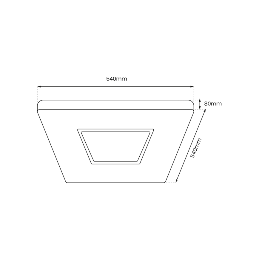 Plafón LED regulable SPARKY LED/65W/230V 3000-6000K + mando a distancia