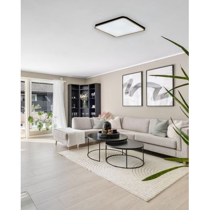Plafón LED regulable UNA LED/60W/230V 2700-6500K 50x50 cm + control remoto
