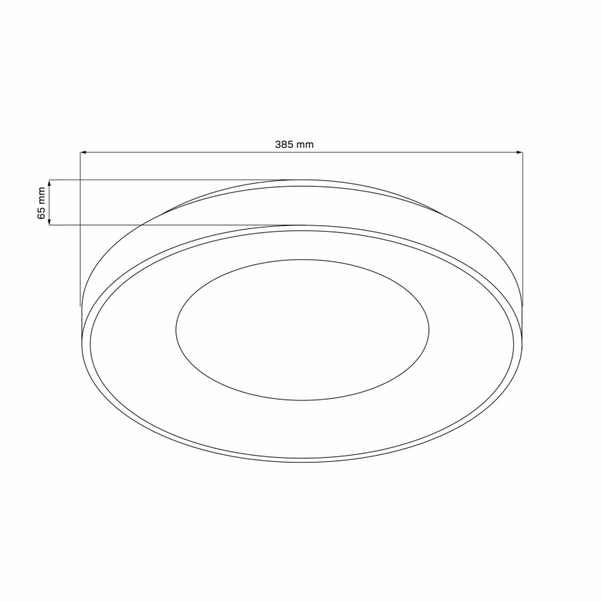 Luz de techo LED regulable para baño WITOLD LED/48W/230V diá. 38,5 cm 3000-6000K IP44 +Dálkové mando