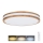 Plafón LED regulable WOODY LED/60W/230V 3000-6500K roble d. 50 cm + control remoto