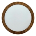 Plafón LED RING LED/12W/230V 4200K diá. 16 cm marrón