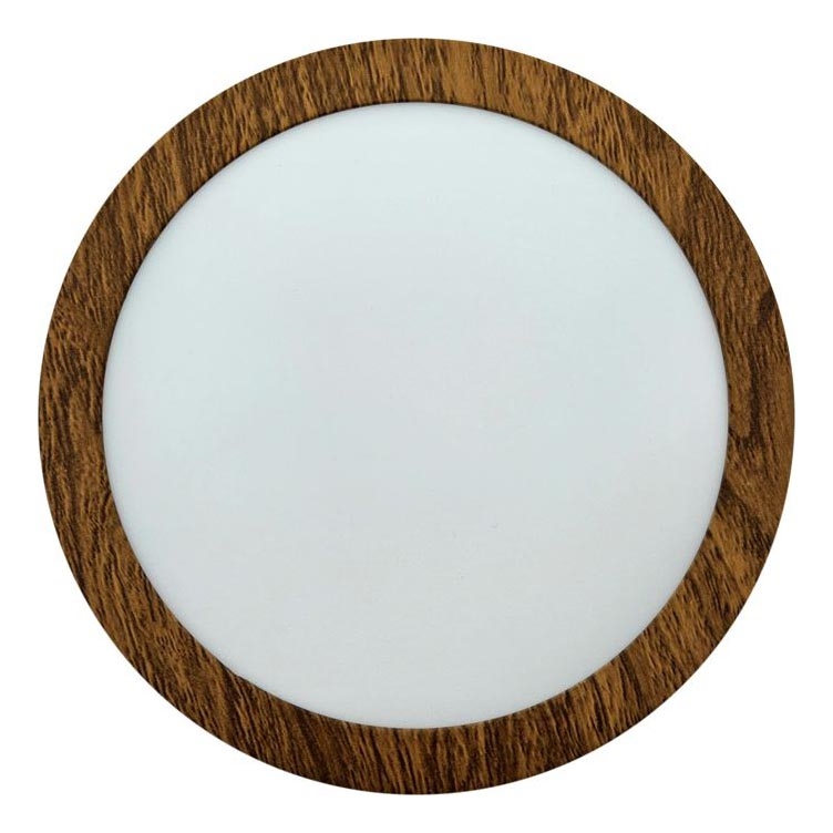 Plafón LED RING LED/12W/230V 4200K diá. 16 cm marrón