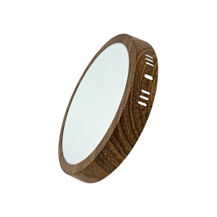 Plafón LED RING LED/18W/230V 4200K diá. 21 cm marrón