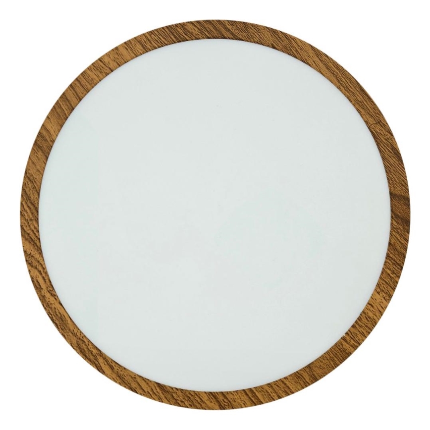 Plafón LED RING LED/24W/230V 4200K diá. 28,5 cm marrón