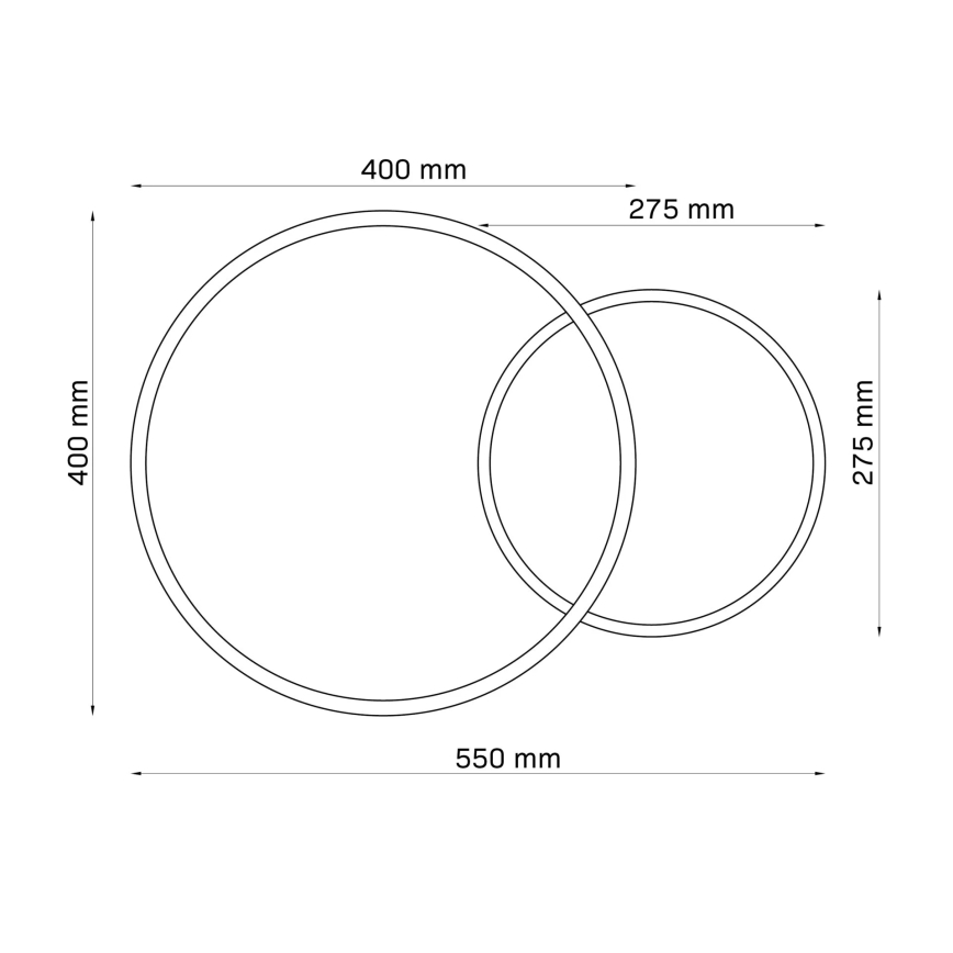 Plafón LED ROMAN LED/33W/230V 4000K dorado