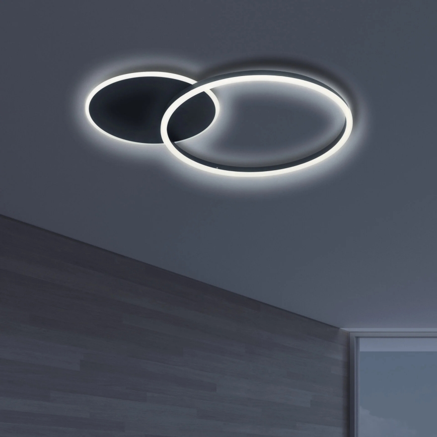 Plafón LED ROMAN LED/33W/230V 4000K negro