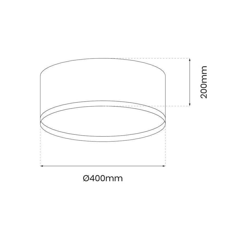 Plafón LED RONDO LED/18W/230V negro