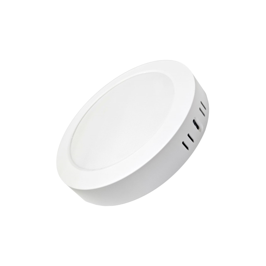 Plafón LED ROUND LED/18W/230V 4000K diá. 21,5 cm blanco