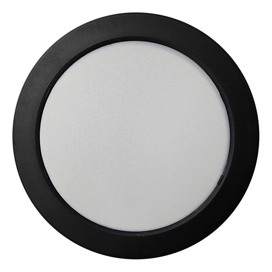 Plafón LED ROUND LED/18W/230V 4000K diá. 21,7 cm negro