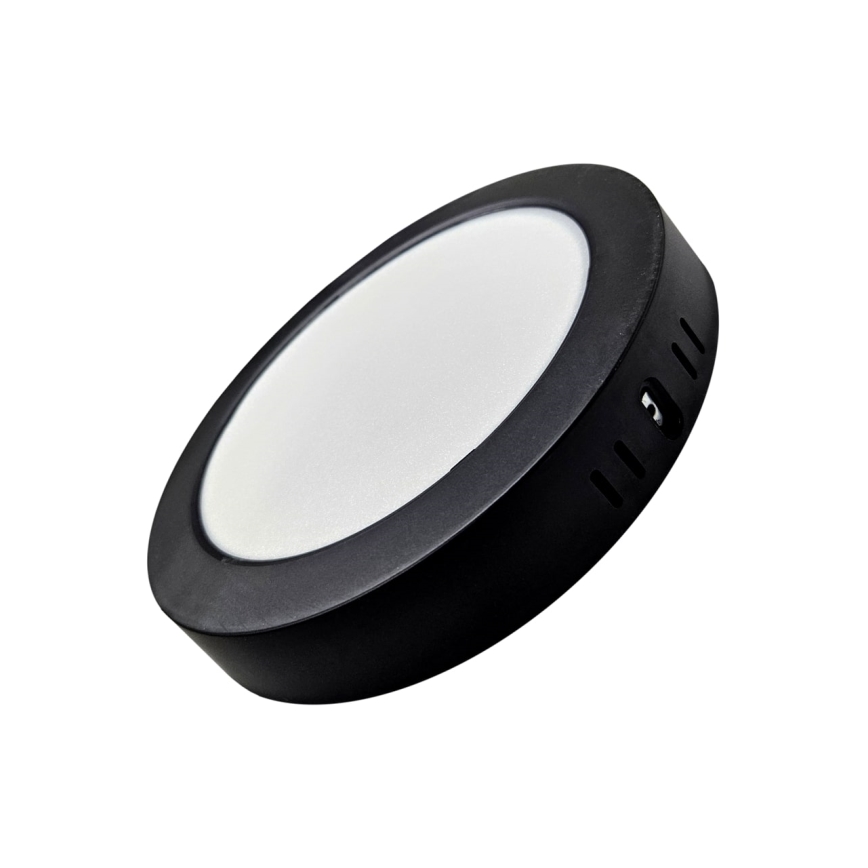 Plafón LED ROUND LED/18W/230V 4000K diá. 21,7 cm negro
