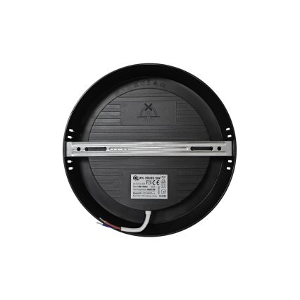 Plafón LED ROUND LED/18W/230V 4000K diá. 21,7 cm negro