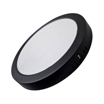 Plafón LED ROUND LED/24W/230V 4000K diá. 28,8 cm negro