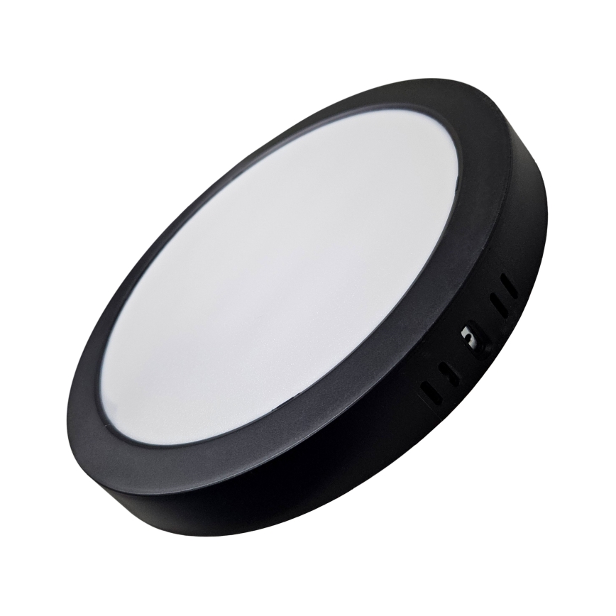 Plafón LED ROUND LED/24W/230V 4000K diá. 28,8 cm negro