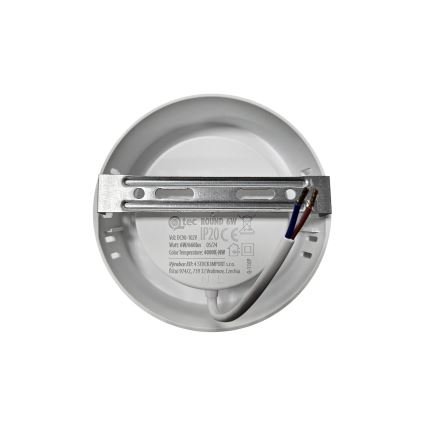 Plafón LED ROUND LED/6W/230V 4000K diá. 12,1 cm blanco