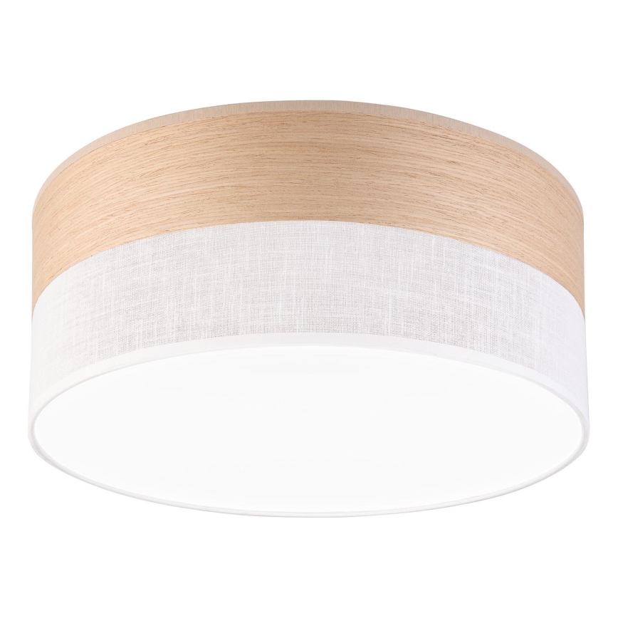 Plafón LED SIRJA WOOD LED/20W/230V diá. 35 cm blanco/roble