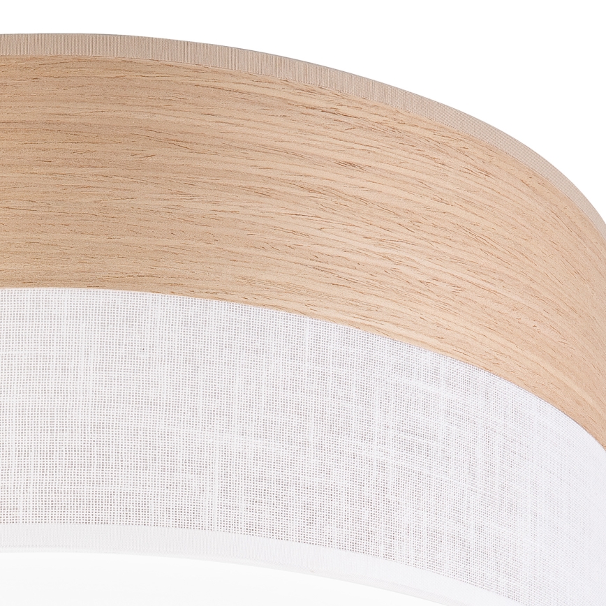 Plafón LED SIRJA WOOD LED/20W/230V diá. 35 cm blanco/roble