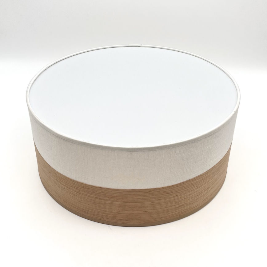 Plafón LED SIRJA WOOD LED/20W/230V diá. 35 cm blanco/roble