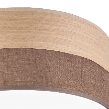 Plafón LED SIRJA WOOD LED/20W/230V diá. 35 cm marrón/roble