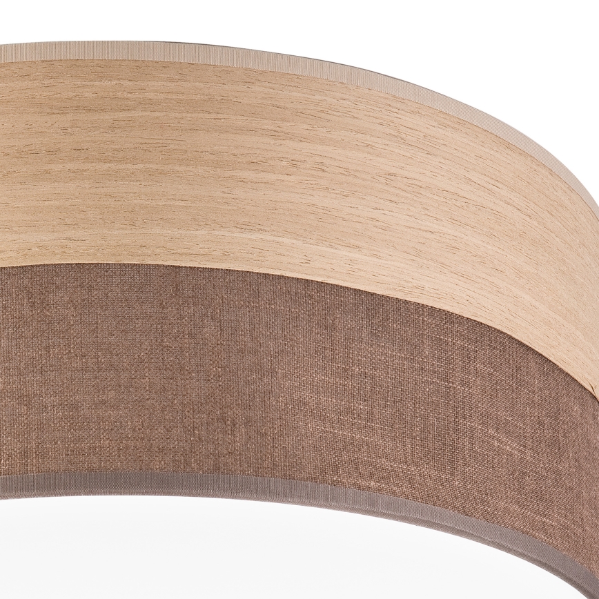 Plafón LED SIRJA WOOD LED/20W/230V diá. 35 cm marrón/roble