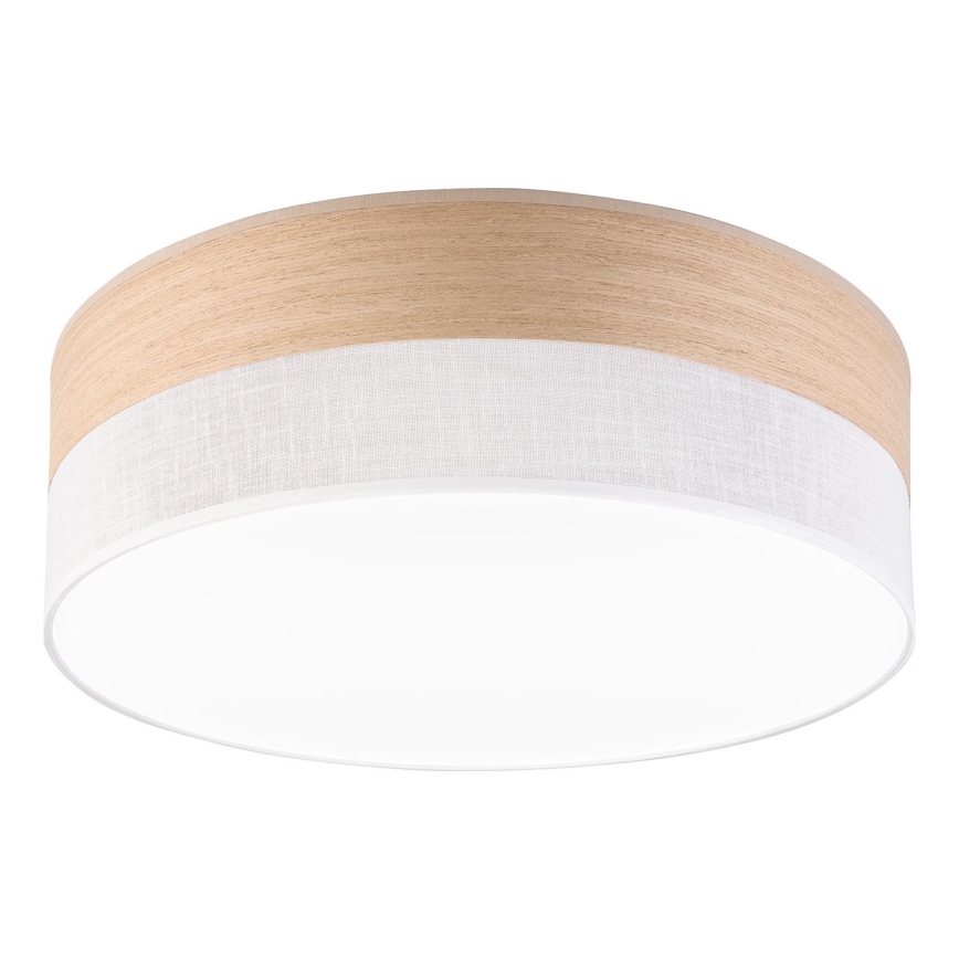 Plafón LED SIRJA WOOD LED/36W/230V diá. 45 cm blanco/roble