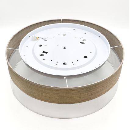 Plafón LED SIRJA WOOD LED/36W/230V diá. 45 cm blanco/roble