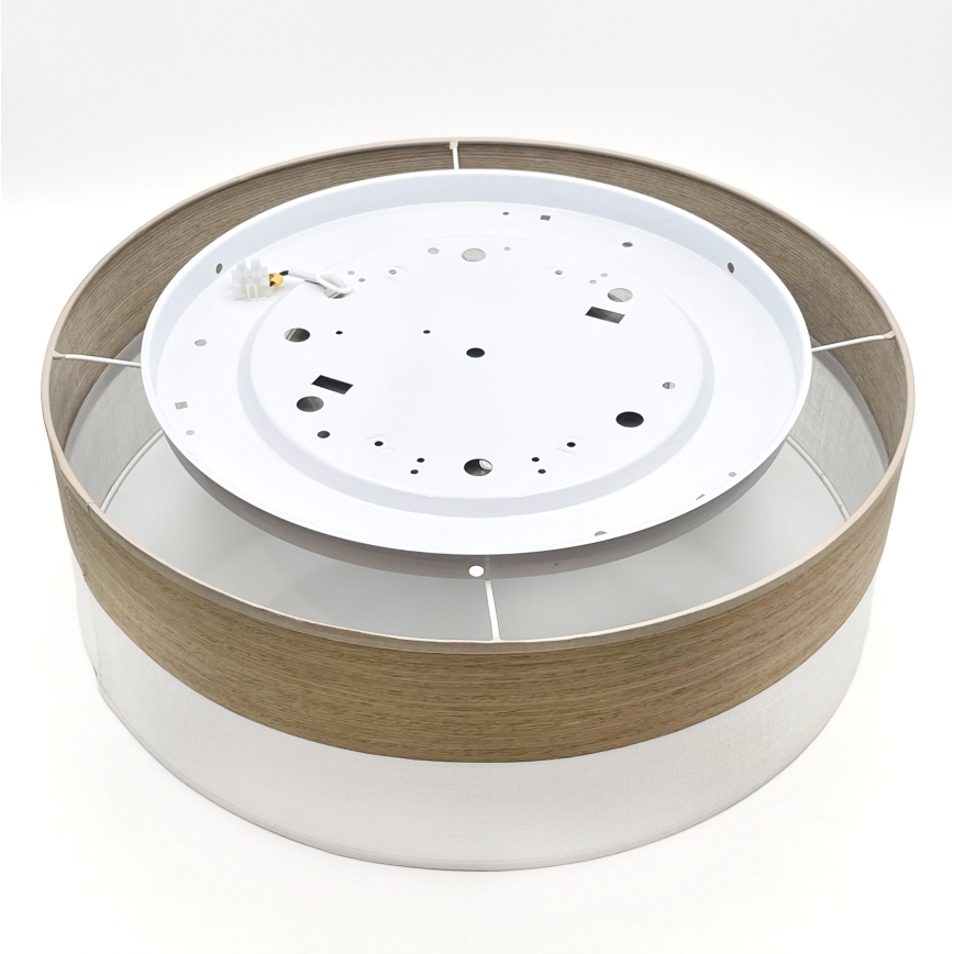 Plafón LED SIRJA WOOD LED/36W/230V diá. 45 cm blanco/roble