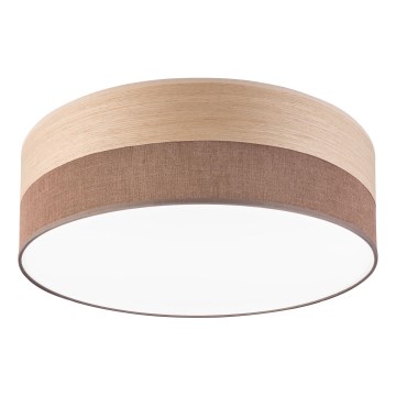 Plafón LED SIRJA WOOD LED/36W/230V diá. 45 cm marrón/roble