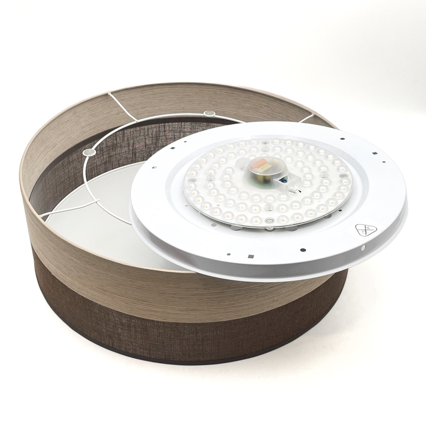 Plafón LED SIRJA WOOD LED/36W/230V diá. 45 cm marrón/roble
