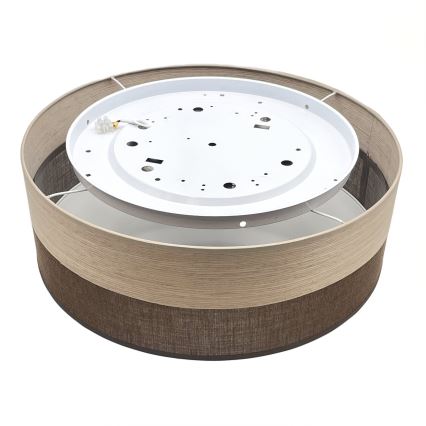 Plafón LED SIRJA WOOD LED/36W/230V diá. 45 cm marrón/roble