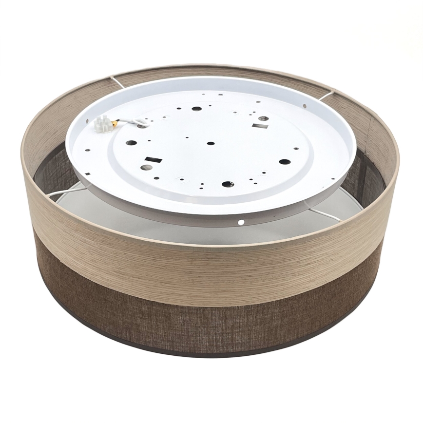 Plafón LED SIRJA WOOD LED/36W/230V diá. 45 cm marrón/roble