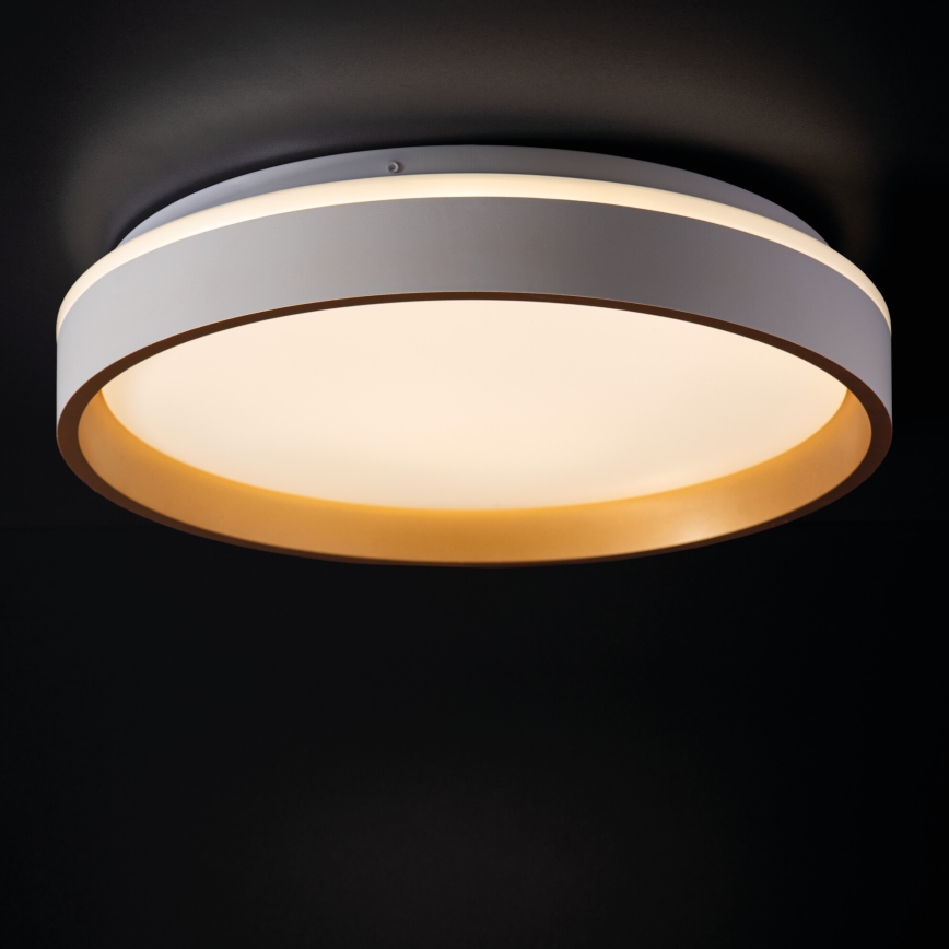 Plafón LED SOLN LED/17,5W/230V diá. 38 cm blanco/dorado