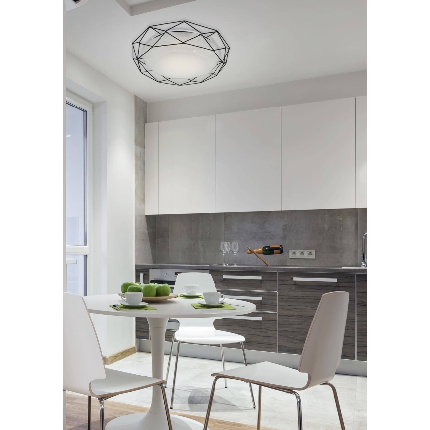 Plafón LED SVEN LED/24/230V negro