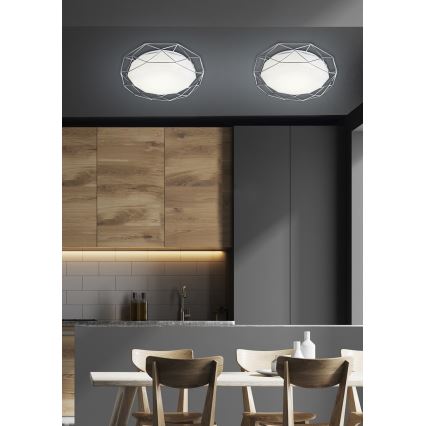 Plafón LED SVEN LED/24W/230V diá. 43 cm cromo brillante