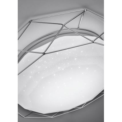 Plafón LED SVEN LED/24W/230V diá. 43 cm cromo brillante