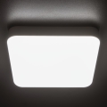 Plafón LED técnico con sensor de movimiento IPER LED/19W/230V IK10 IP65 cuadrado blanco