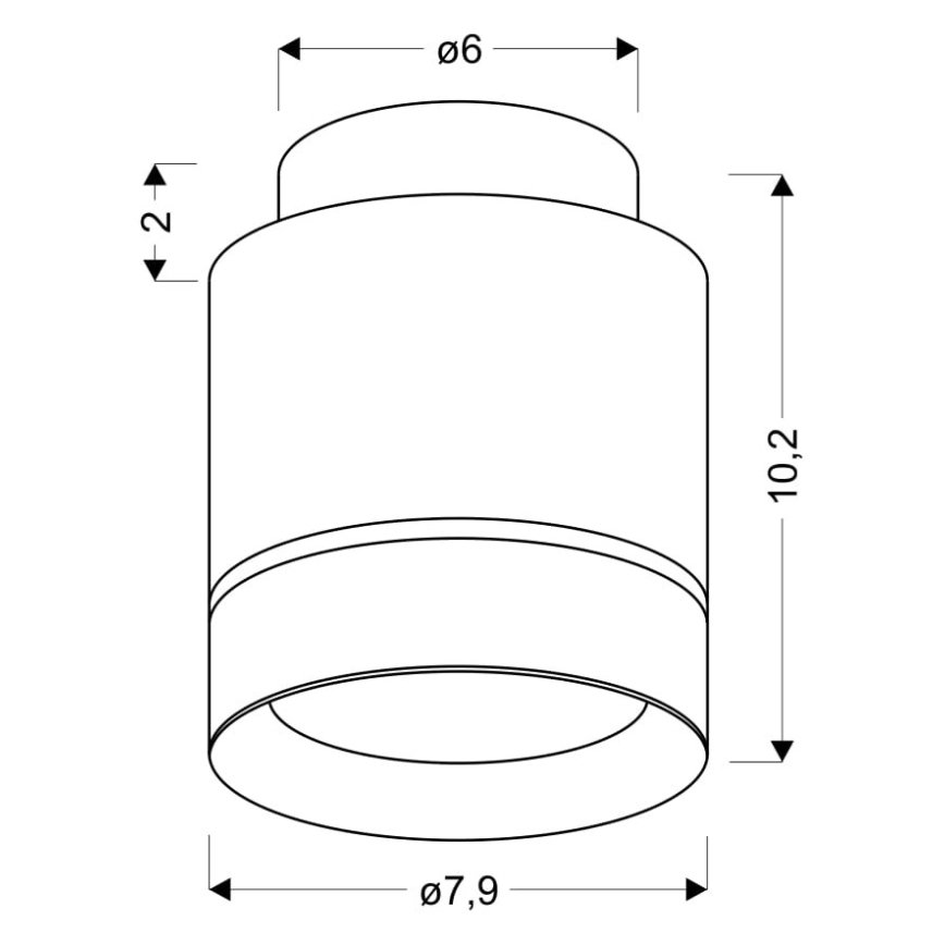 Plafón LED TUBA LED/12W/230V