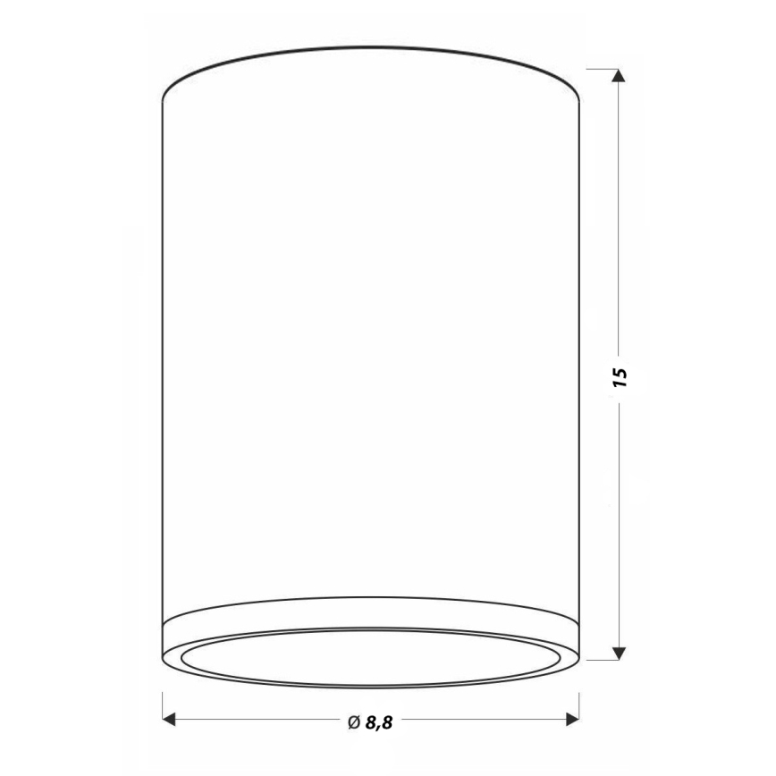 Plafón LED TUBA LED/9W/230V