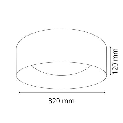 Plafón LED TULUZA LED/18W/230V diá. 32 cm blanco